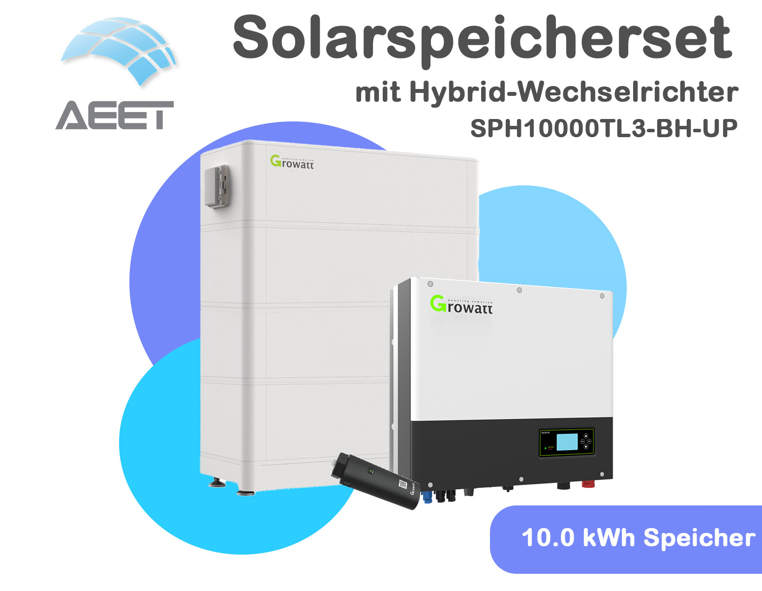 Growatt SET Speichersystem DC 10.0 kW mit 10.0 kWh Speicher