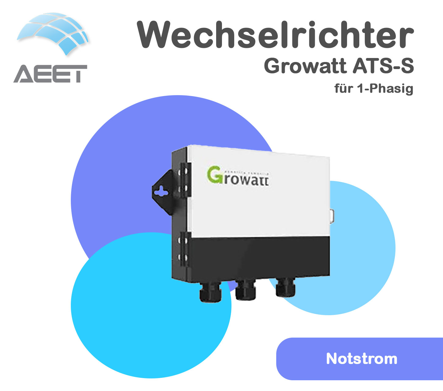 Growatt ATS-S (Notstrom) für 1-Phasig