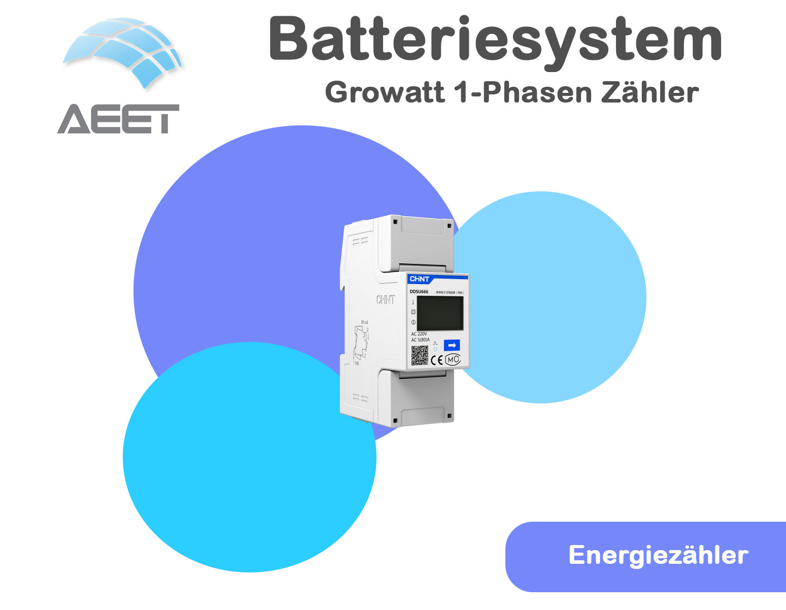 Growatt 1-Phasen Zähler Smart Meter 1-phasig SPM-E