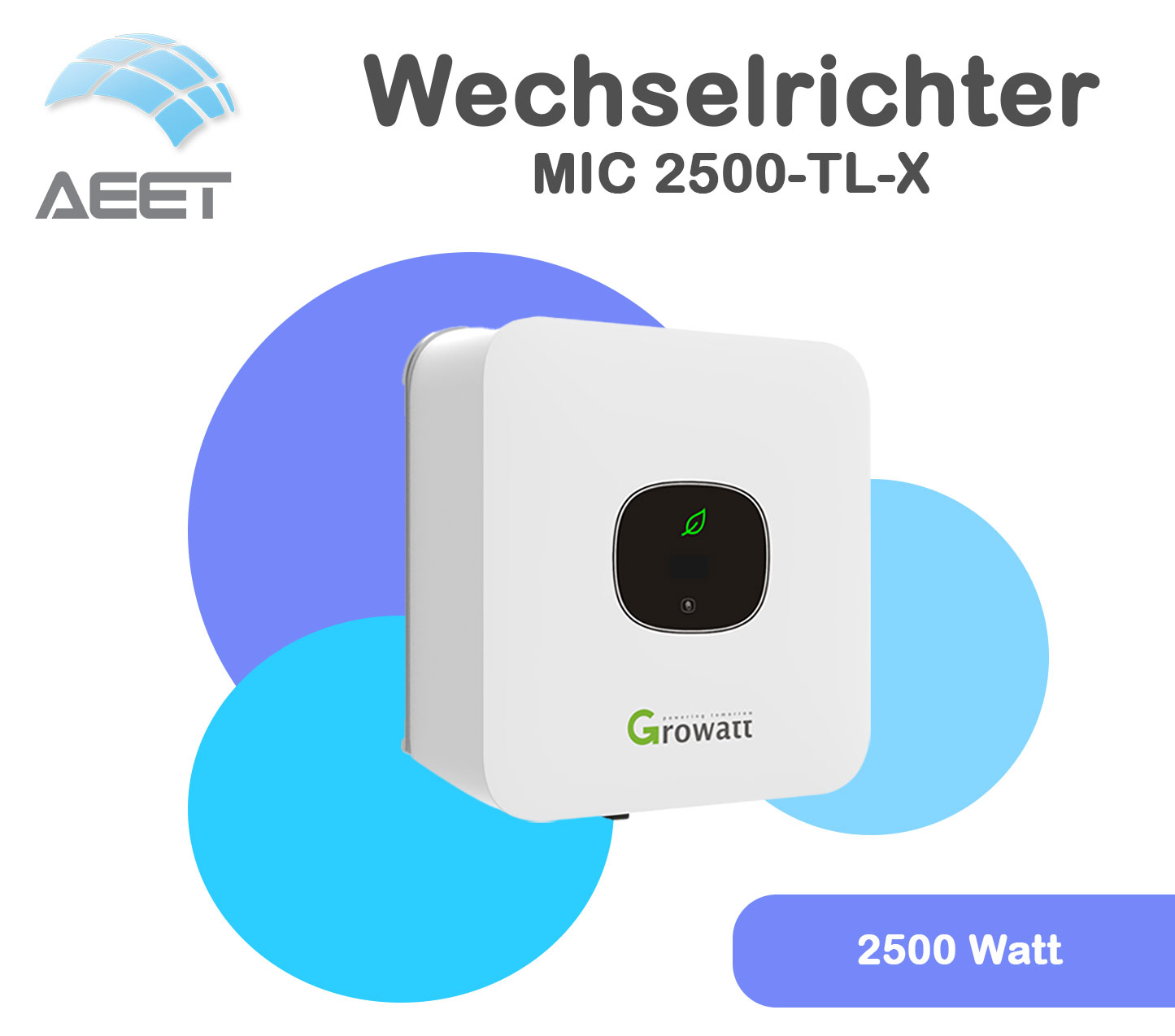 Wechselrichter Growatt MIC 2500TL-X | 2.5TL-X Wechselrichter Growatt MIC 2500TL-X | 2.5TL-X