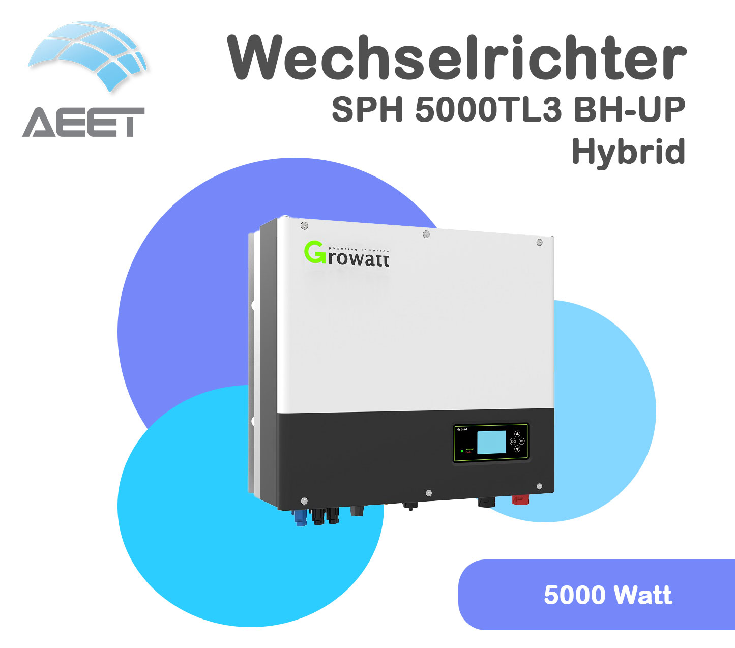 Growatt SPH 5000TL3 BH-UP inkl. TPM für - DC
