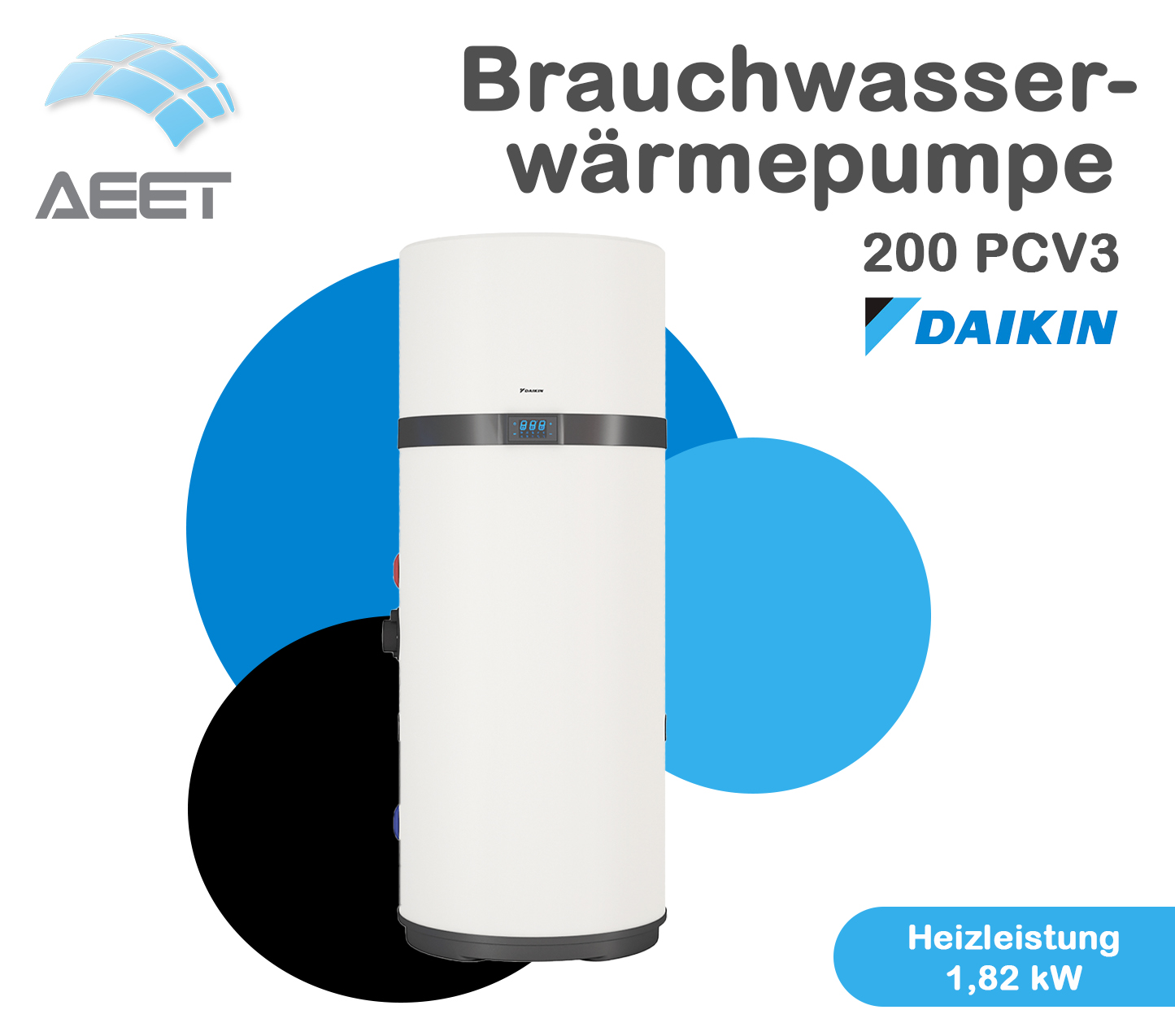Wärmepumpe DAIKIN Brauchwasserwärmepumpe 200 PCV3