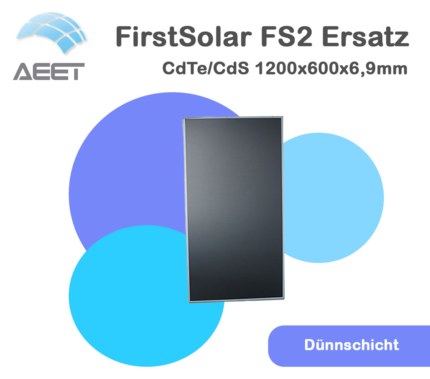 Solarmodule 1200x600x6,9mm Dünnschicht FirstSolar FS2 Ersatz Solarmodule 1200x600x6,9mm Dünnschicht FirstSolar FS2 Ersatz