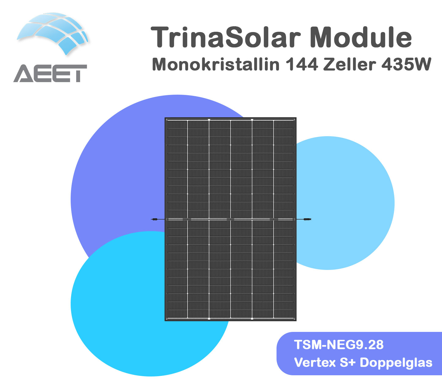Solarmodule Trina 435 TSM-NEG9RC.27 bifazial Vertex S+ Doppe Solarmodule Trina 435 TSM-NEG9RC.27 bifazial Vertex S+ Doppe