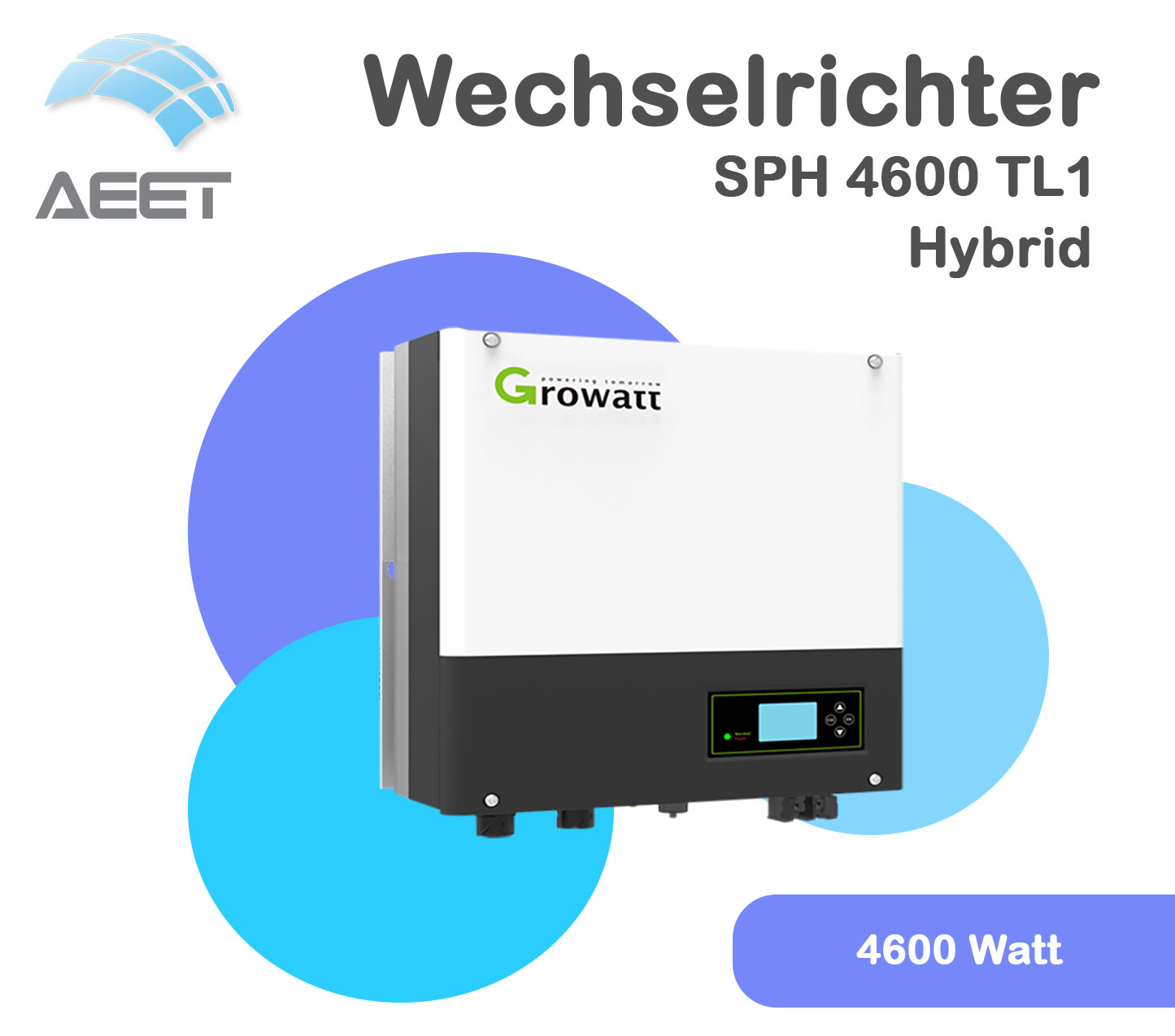 Growatt SPH 4600 | 1 Phasig inkl. CT für - DC